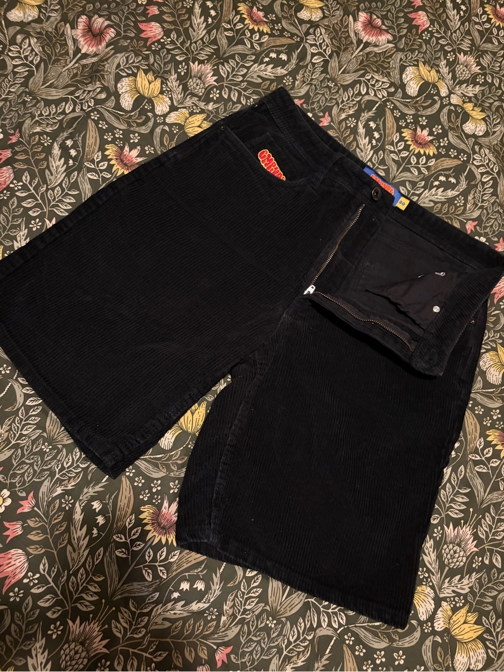 Empyre Black Corduroy Men's Shorts